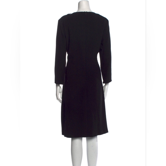 14. NWT BURBERRY LONDON SCOOP NECK KNEE LENGTH DRESS SIZE US 8 - Picture 2 of 12